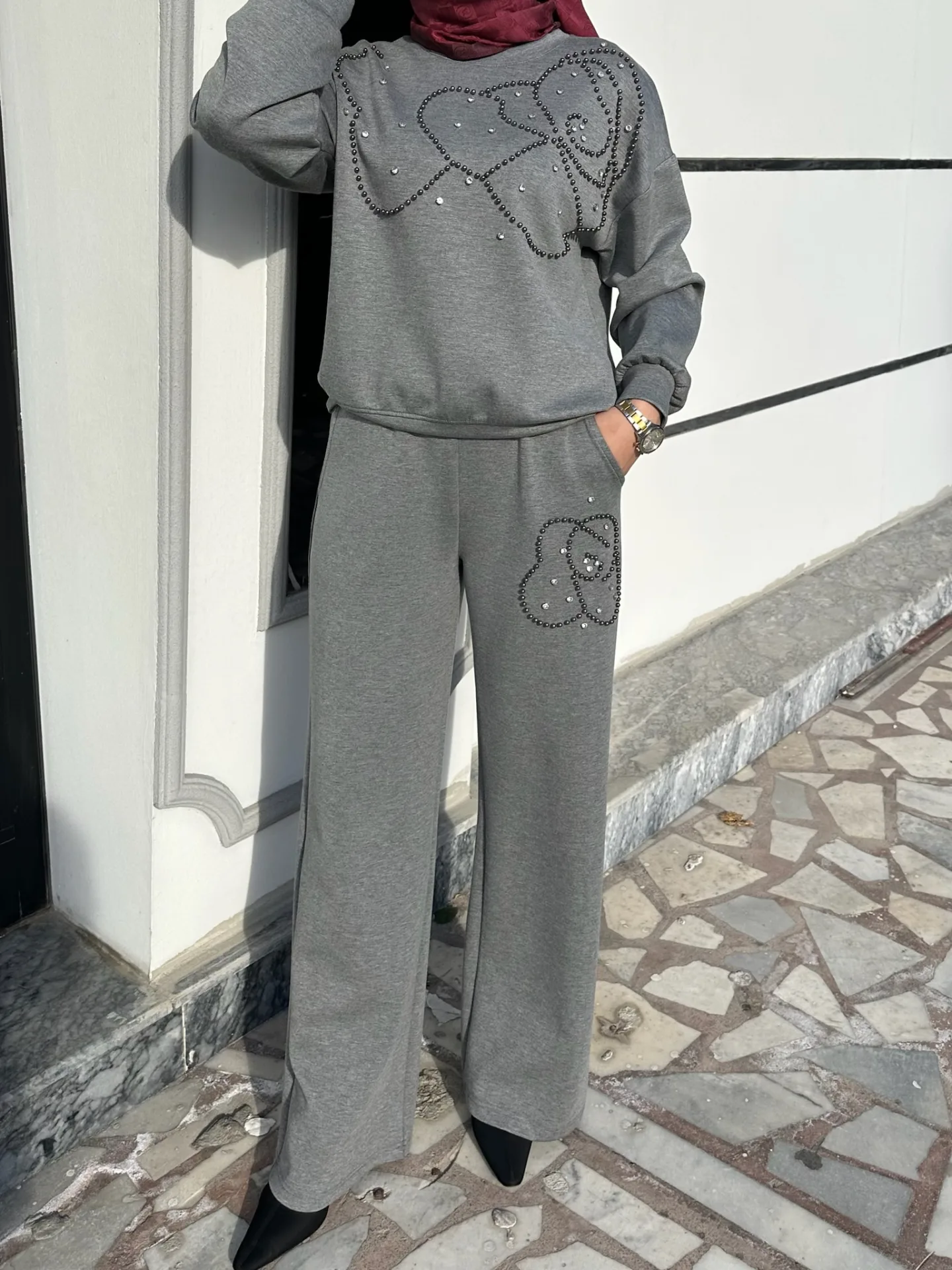 Taş Detaylı Takım