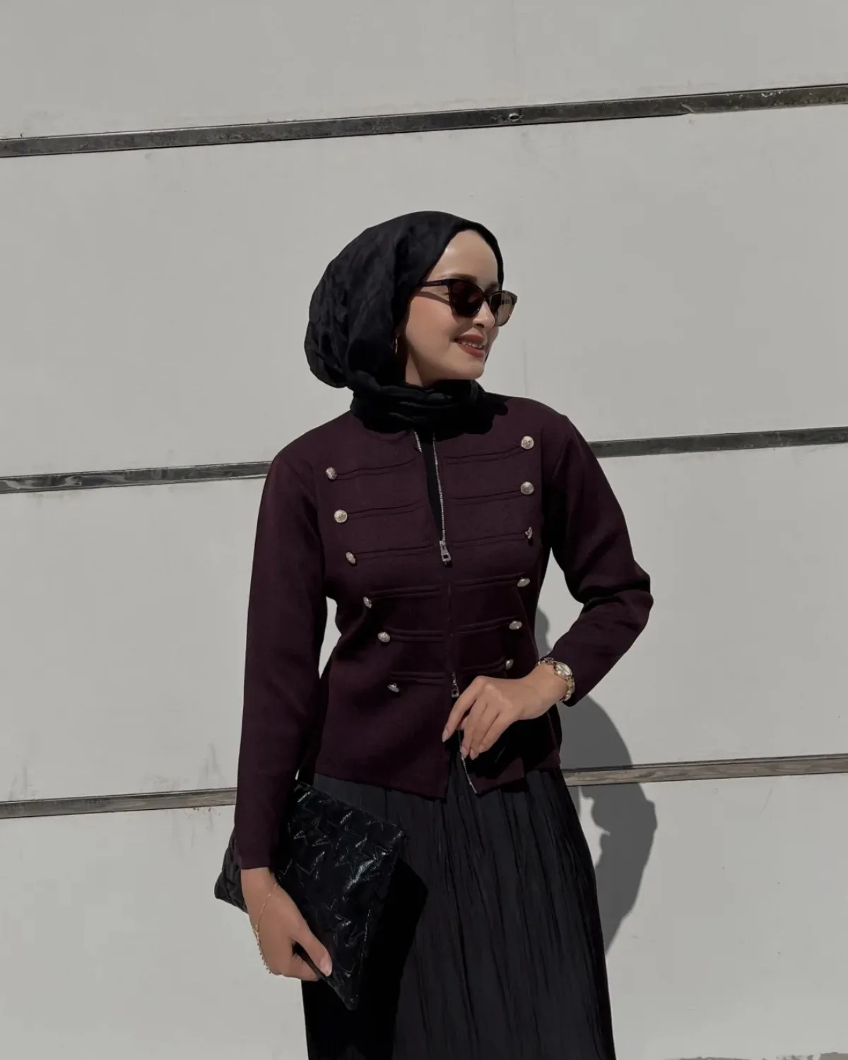 Çift Fermuarlı Hırka - 3