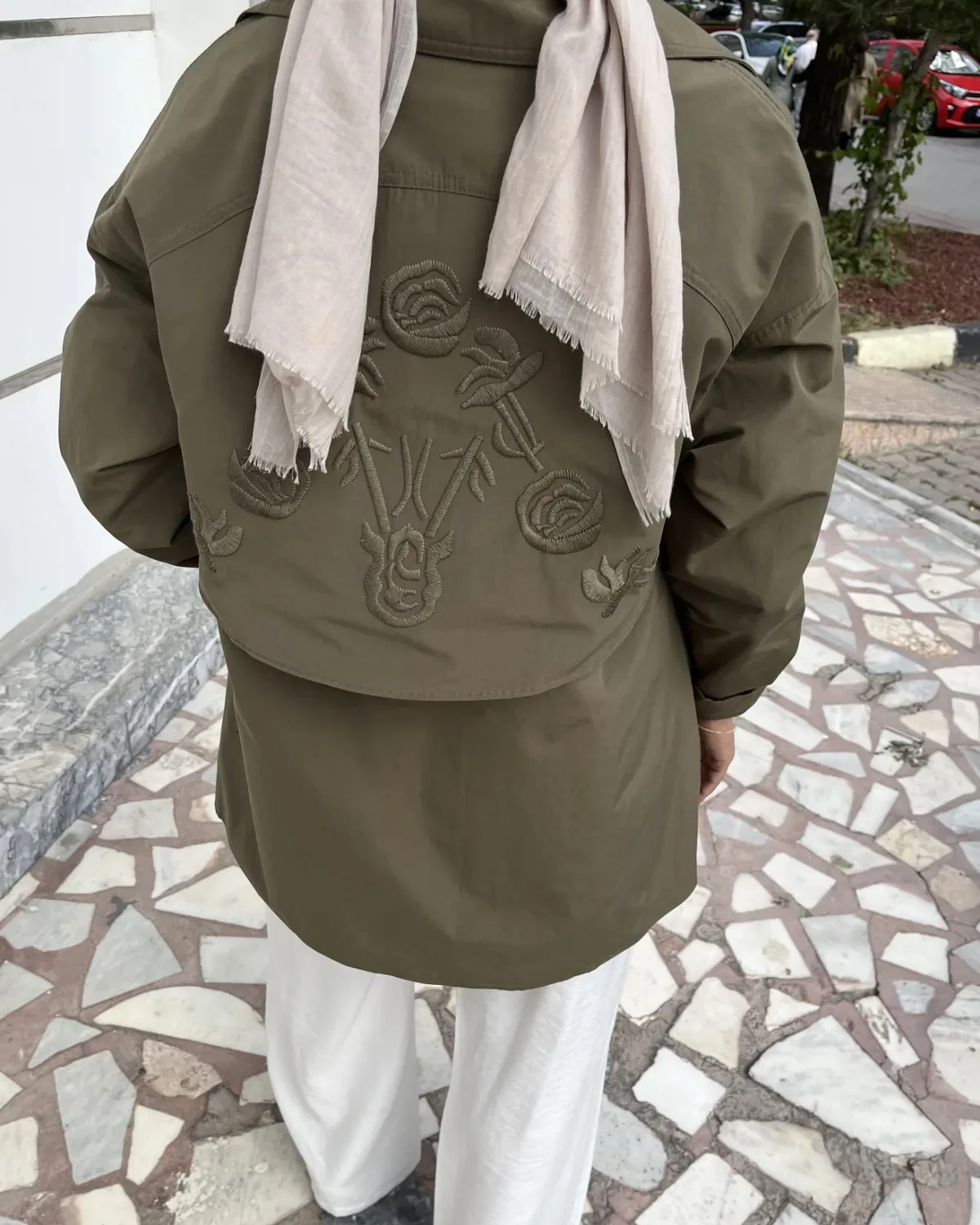 Nakış İşlemeli Trenç - 4